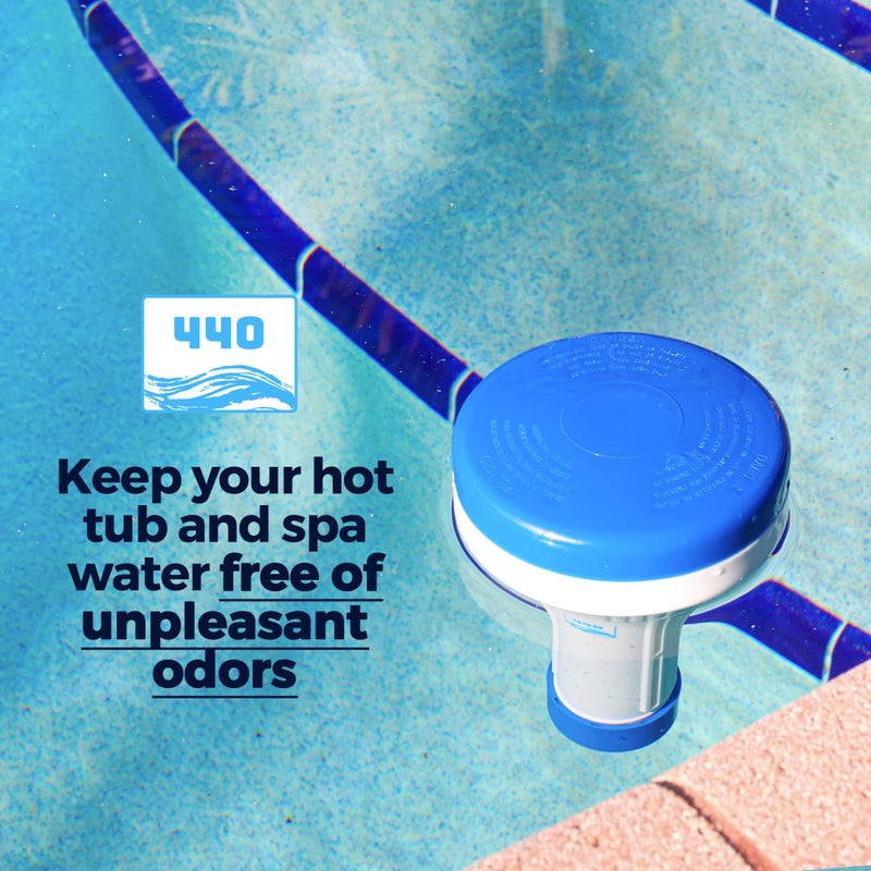 440 Mini Premium Floater Dispenser for Spa, Hot Tub and Small Pools for 1 Inch Chlorine or Bromine Tablets. (Tablets NOT Included) Adjustable Release, from 0 to 13 Flow Control - Image 3